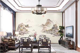 青岛森佰汇航空纤维墙咔（巴山蜀水）